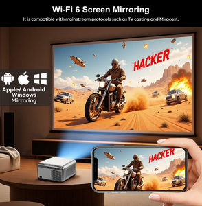 Proyector Touyinger H7 Plus 2600 ANSI Lúmenes, Enfoque Automático, <span class=keywords><strong>Full</strong></span> <span class=keywords><strong>HD</strong></span> 1080P, Android, para Exteriores, 2G + 32GB, Portátil, Cine en Casa - Product Image 5