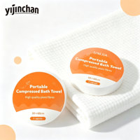 Toallas de Viaje Mini Desechables Ecológicas Biodegradables de Viscosa Suave para Adultos, Ligeras y Portátiles para Camping y Hotel