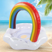 Bouée de natation pour bébé, arc-en-ciel, gonflable, avec siège de sécurité