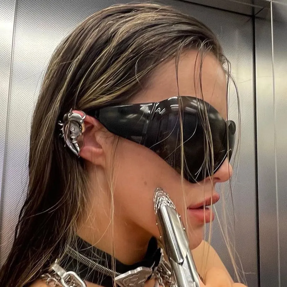 FANXUN2525 남녀공용 선글라스 새로운 핫 기술 감각 결합 디스코 안경 유럽과 미국 스타일