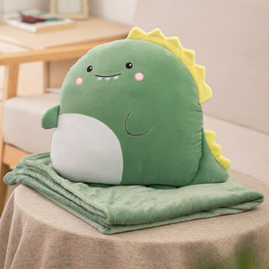 Coussin de voyage 2-en-1 en forme de dinosaure, tigre, licorne, <span class=keywords><strong>lion</strong></span>, ours, animaux en peluche lavables, cadeau d'anniversaire pour enfants, Saint-Valentin - Product Image 2