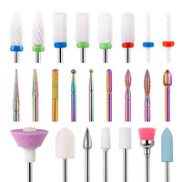 Ensemble professionnel de forets pour perceuse à ongles électrique, accessoires pour manucure et pédicure, outil de suppression des cuticules et du gel