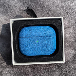 Benutzer definierte LOGO Stoff Antihaft-Soft-Kopfhörer hülle Wildleder Factory Luxury Italy Schutzhülle für Airpods <span class=keywords><strong>2.</strong></span> Generation Pro 2 - Product Image 4