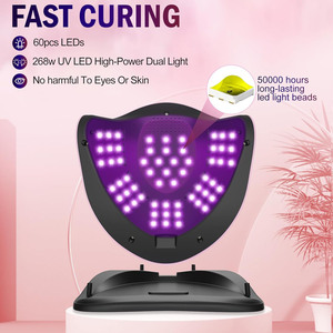 Lámpara secadora de esmalte de Gel UV profesional de 168W, máquina de luz UV portátil para curar uñas - Product Image 2