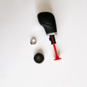 Chen Can Car Gear <b>Knob</b> Black Leather For Volkswagen Bora DSG <b>Shift</b> <b>Knob</b> - Product Image 2