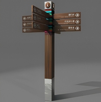 Panneau de signalisation directionnel personnalisé pour l'extérieur, signalisation de guidage pour les parcs, les centres commerciaux, les zones touristiques, la direction des routes