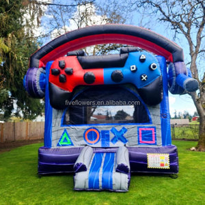 Castillo Inflable <span class=keywords><strong>Retro</strong></span> para Juegos, Diseño de Control y Auriculares de Videojuegos para Niños, Ideal para <span class=keywords><strong>Alquiler</strong></span> en Fiestas - Product Image 2