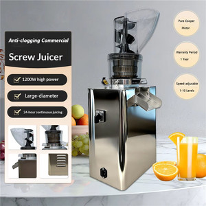Extracteur de jus lent électrique commercial haute capacité en acier inoxydable à pression à froid - Product Image 2