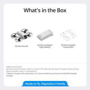 Drone caméra D JI Neo 135g, vidéo ultra-stabilisée 4K, photographie aérienne à distance 7KM, vlogging, convivial pour les débutants, camping - Product Image 5