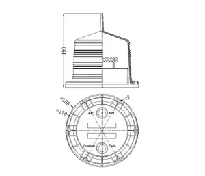 Popular na América Anti UV Solar Beacon Luz Marinha lâmpada de Farol para Farol Mar Bóia Chennal