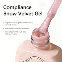 Vernis à ongles gel HS personnalisé avec logo, certifié MSDS, 12 couleurs, à retirer par trempage, sans HEMA, TPO, MEHQ, conforme aux normes UE, effet velours neige