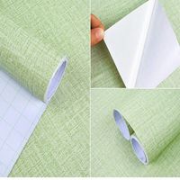 Tissu uni papier peint tissu revêtement mural Stickers muraux imperméable couleur unie papier peint pour la décoration intérieure