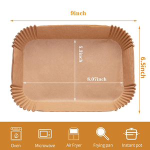 Air Fryer Disposable Paper Liner Food Grade Parchment Liners Non-Stick <b>Baking</b> Paper Airfryer Papier - Product Image 4