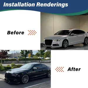 สปอยเลอร์กันชนหน้ารถยนต์ StarNav รุ่น Universal สำหรับ A5 S5 A6 A7 Sedan ชุดแต่งกันชนหน้า ดิฟฟิวเซอร์ อุปกรณ์ตกแต่งภายนอก - Product Image 6