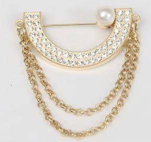 Broches de Moda de Lujo para Mujer con Diseño Floral de Aleación y Diamantes de Imitación, Elegantes Broches Extravagantes, Venta al por Mayor, Personalizables - Product Image 2