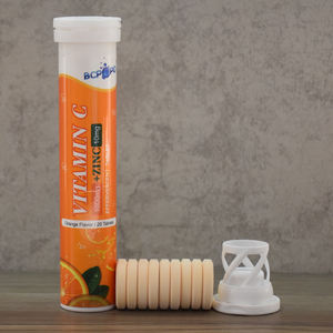 Bağışıklık desteği ve cilt sağlığı için C vitamini ve çinko ile özel etiket şekersiz kollajen % efervesan tabletler - Product Image 6