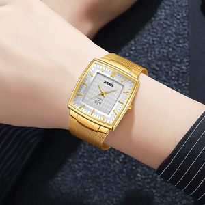 Montre chronographe ronde pour homme, montre-bracelet de luxe en acier inoxydable, montre à quartz étanche 30M - Product Image 2