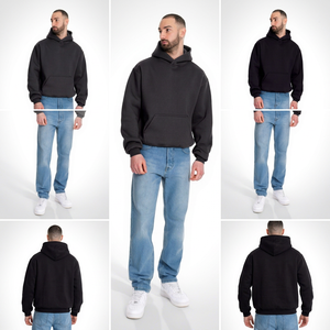 Sweat-shirt à capuche unisexe personnalisable pour l'hiver, en polaire premium, streetwear imperméable avec fermeture éclair intégrale sur le devant, vente en gros - Product Image 6