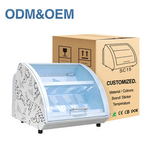 Meisda SC15 <span class=keywords><strong>Mini</strong></span> <span class=keywords><strong>Bar</strong></span> 15L Refrigerador de pantalla de queso y chocolate para supermercado y restaurante 220V Vitrina refrigerada - Product Image 1