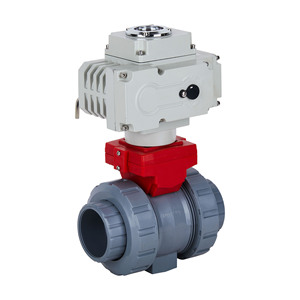 Vanne à boisseau sphérique pneumatique en CPVC de haute qualité de Chine, de 2 à 4 pouces, DN50 à DN100, à raccordement par emboîtement - Product Image 3