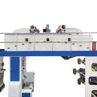 Machine d'impression flexographique automatique à tambour central 4 couleurs pour l'impression de films plastiques fins