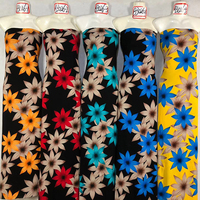 Tissu Viscose Rayonne Imprimé « Fashion Somali Bati Spun » 100% Rayonne, Motif Floral Personnalisé, Tissé pour Robe