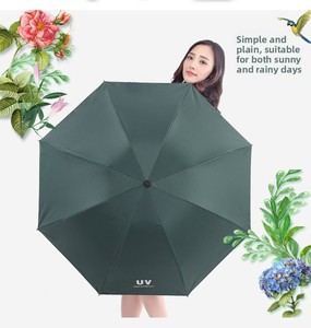 <span class=keywords><strong>Parapluie</strong></span> de voyage triple pliage noir anti-UV, protection UV, vente en gros, portable pour femmes et hommes - Product Image 5