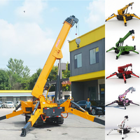 RST L015 grue araignée Mobile 3 tonnes 5ton 8ton 10ton flèche télescopique 360 degrés Mini grue hydraulique sur chenilles levage 14m