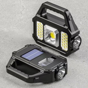 ไฟฉาย LED อเนกประสงค์ แสงแรง ชาร์จพลังงานแสงอาทิตย์ กันน้ำ ใช้ภายนอกอาคาร ไฟฉุกเฉิน ไฟทำงาน - Product Image 1