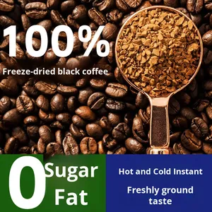 American Instant Freeze-Dried <strong>Coffee</strong> <strong>Granules</strong> 0 Fat 0 Sucrose Concentrated Black Acidic Taste Chocolate Flavor Bulk Packaging - Product Image 3