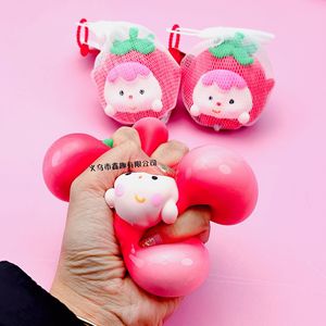 Jouet <span class=keywords><strong>anti</strong></span>-<span class=keywords><strong>stress</strong></span> Kawaii Pêche Squishy, doux, à remontée lente, balle de décompression, cadeau pour enfants, jouet à presser pour soulager l'anxiété - Product Image 4