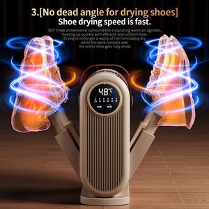 Sèche-chaussures numérique à 4 têtes, avec minuterie et pliable pour un séchage rapide, désodorisant et chauffant pour chaussures, idéal pour la vente en gros - Product Image 5