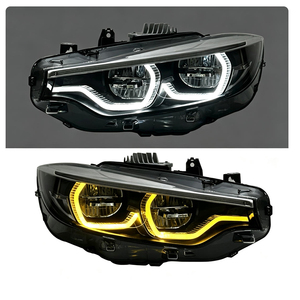 Conjunto de faros delanteros modificación M4 GTS con luz diurna amarilla tipo cuchara, compatible con BMW Serie 4 F32 F82 F36 2013-2020 - Product Image 5