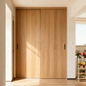 Kits de cadre de <span class=keywords><strong>porte</strong></span> de poche en aluminium invisible fermeture en douceur/rail ouvert goujons en bois enveloppés d'acier pour extérieur/extérieur/chambre à coucher vis facile - Product Image 6