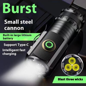 Personnalisation d'usine Camping en plein air randonnée éclairage pince de capuchon de corps en alliage d'aluminium lampe de poche LED USB Portable Rechargeable - Product Image 5