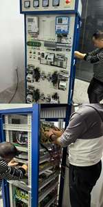 Sistema de Entrenamiento Neumático Controlado por PLC para Educación Vocacional, Equipo de Enseñanza para Laboratorios de Automatización Mecatrónica - Product Image 4