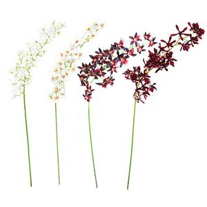 Décoration d'intérieur, tige d'orchidée artificielle <span class=keywords><strong>Vanda</strong></span> à toucher réel, 69 cm de long, vente en gros - Product Image 1