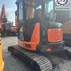 Mini-excavatrice hydraulique d'occasion Hitachi ZX55 de 5 tonnes d'origine japonaise, Hitachi ZX55 ZX60 ZX70, petite machine de terrassement à vendre - Product Image 6