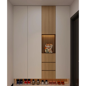 Modern Wooden Home <strong>Shoes</strong> Rack <strong>Shelf</strong> Cabinet <strong>Storage</strong> with Drawer with Door for Entryway - Product Image 4