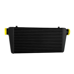 Universal 600x300x100mm Black Aluminum Intercooler With 3" Inlet Outlet