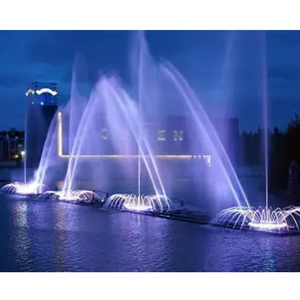 Fontaine d'eau multi-embouts personnalisable avec éclairage programmable pour sites touristiques de grande envergure - Product Image 1
