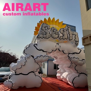 Arco Inflable con Diseño de Nube, Arco de Bienvenida Inflable para Fiestas y Eventos, Entrada Inflable - Product Image 5