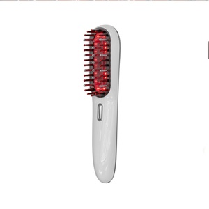 Peigne électrique multifonctionnel pour masser la tête, vibrations du cuir chevelu, lumière rouge, micro-courant EMS, peigne à huile essentielle - Product Image 2