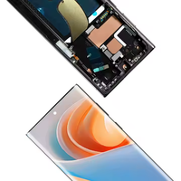 Grosir Pabrik LCD ponsel untuk samsung Galaxy S23 Ultra Touch Screen Digitizer Assembly Sensor dengan membakar sidik jari