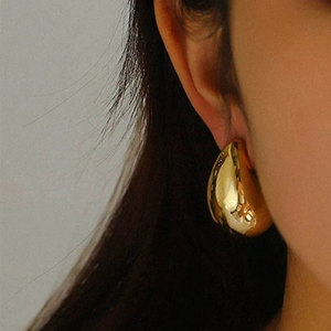 Wholesale 316L Stainless Steel 14k 18k Pvd Gold Plated Luxury High Quality Jewelry Fashion <b>Stud</b> Small Drop Earrings for Women - Product Image 3