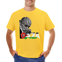 Fitspi Palestine T-shirt à manches courtes T-shirt haut d'été hommes à manches longues t-shirts personnalisé en gros
