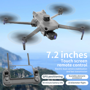 Dron P7 <span class=keywords><strong>MAX</strong></span> de 2.ª Generación, Gris, Plegable, con Evitación de Obstáculos, Control Remoto sin Escobillas con Pantalla y GPS, Seguimiento Inteligente - Product Image 3