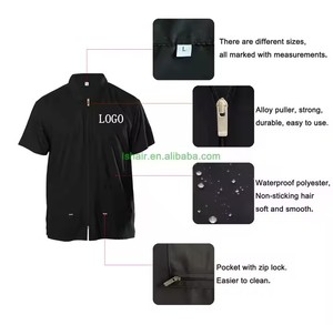 Vestes de travail professionnelles pour coiffeurs, vêtements personnalisés avec logo, uniforme pour le personnel de salon de beauté, esthéticiennes, pour femmes - Product Image 2