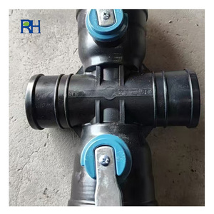 Válvula de Control de Manguera de Agua de PE para Sistema de Riego Agrícola, Válvula de Plástico de Cuatro Vías y Tres Manijas de 90 mm - Product Image 6