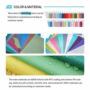 Cesta de Transporte Plegable para Perros y Gatos con Correas, Tapete Antideslizante y Ventanas - Product Image 5